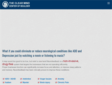 Tablet Screenshot of clearmindboulder.com